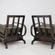 1930s Pair of Restored Art Deco Adjustable Armchairs, Czechoslovakia