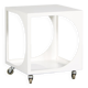 1960s white metal trolley from the Netherlands