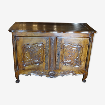 Provencal buffet XVIIII th in walnut period Louis XV 140 x 100 cm