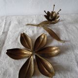 Flower brass ashtray