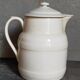Covered pitcher in porcelain fire of Grigny XIXth stamped P.Precious