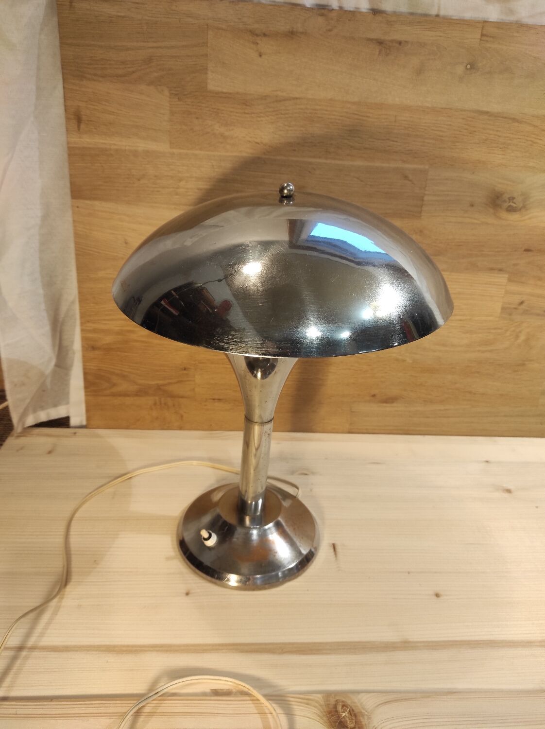 Metal mushroom lamp circa 1920 1940