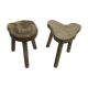 Pair of low tables harnesses mango wood