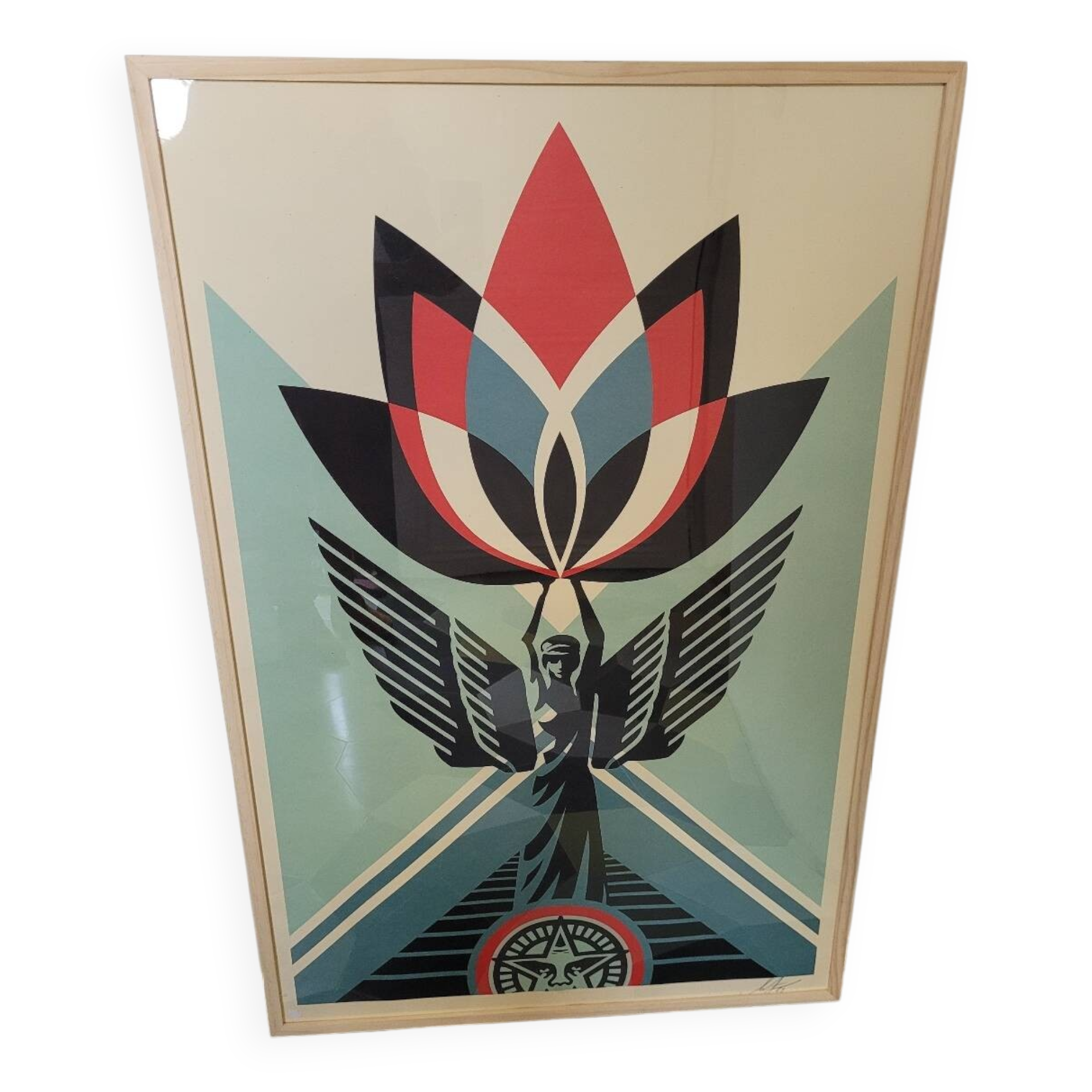 Obey "Lotus Angel" screen print
