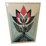 Obey "Lotus Angel" screen print