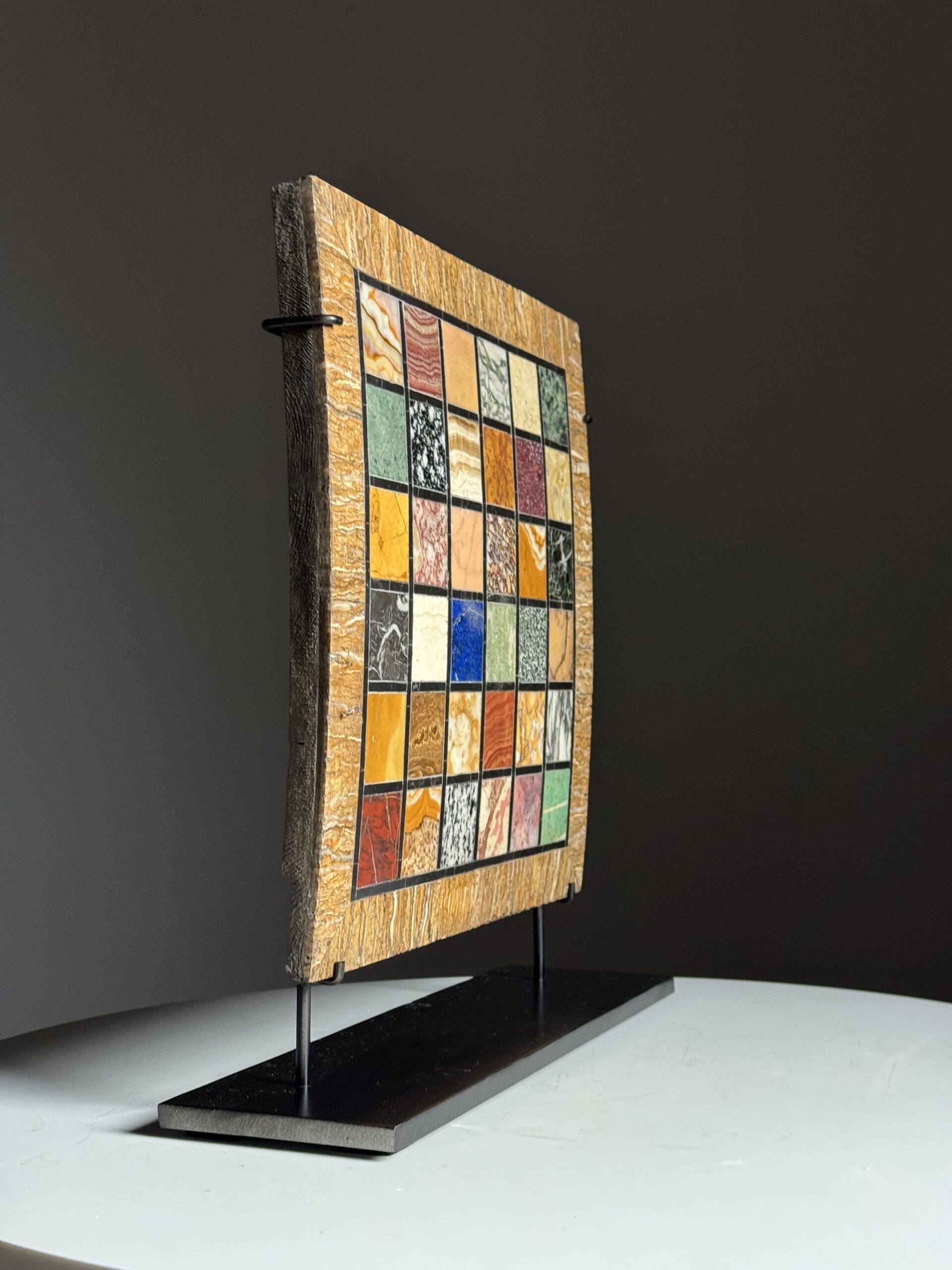 Grand tour marble specimen tablet 19th century
