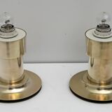 Pair of Mid-Century Modern Italian Brass Table Lamps, 1960s