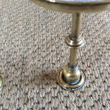 Pair of copper candle holders