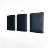 Miroir de barbier triptyque