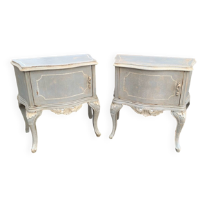 Paire de chevets en hêtre