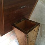 Marquetry table/pedestal table