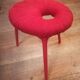 Eskilstuna stool for Ikea in wool and metal
