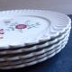 Lot of 5 flat plates stamped Luneville