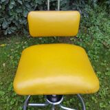 Fasem chair design Henri Liber, mustard color