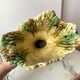 Slip vase majolica sheaves of wheat 30s vintage
