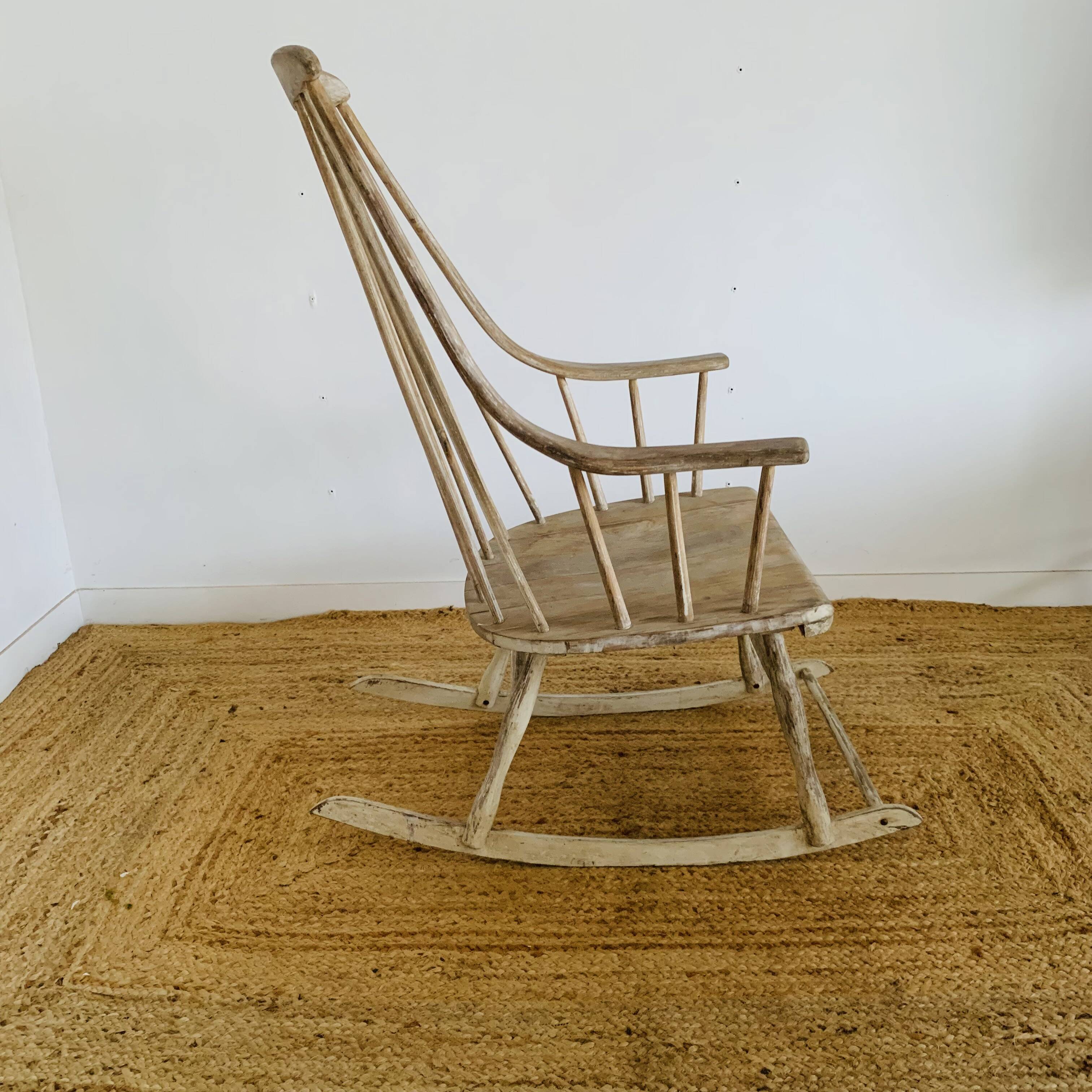 Pair of vintage rocking chairs by Lena Larsson