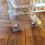 Plexiglas roller table, "Les Invisbles de Marais"