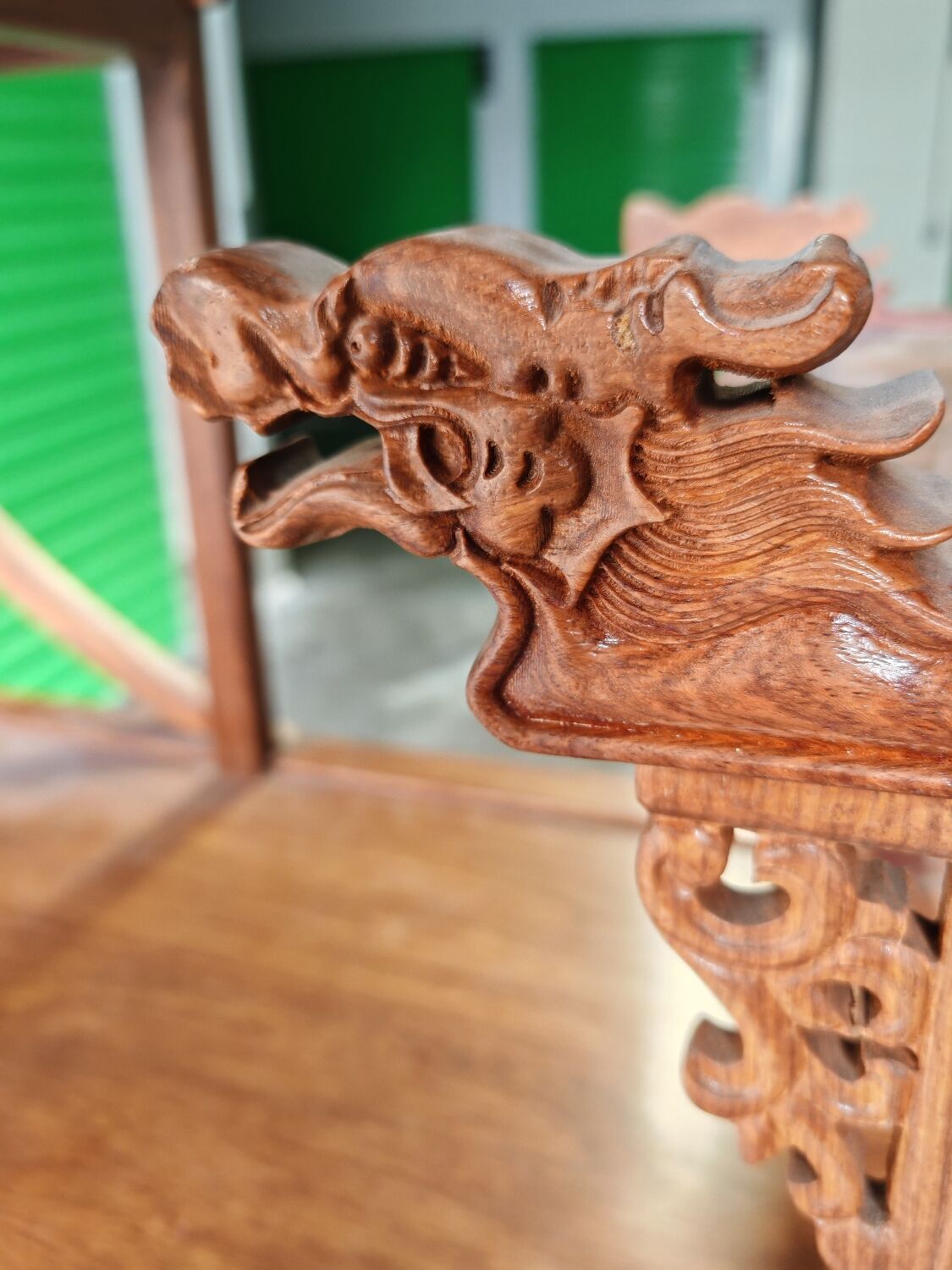 Bibliothèque chinoise Collectible Décorative en bois exotique