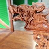 Bibliothèque chinoise Collectible Décorative en bois exotique