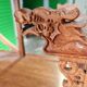 Collectible decorative Chinese library in exotic wood.
