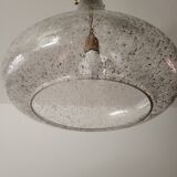 Designer drop pendant in blown and bubbled glass, Capital Lighting
