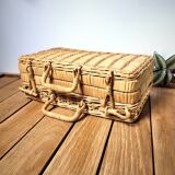 Wicker suitcase 70s
