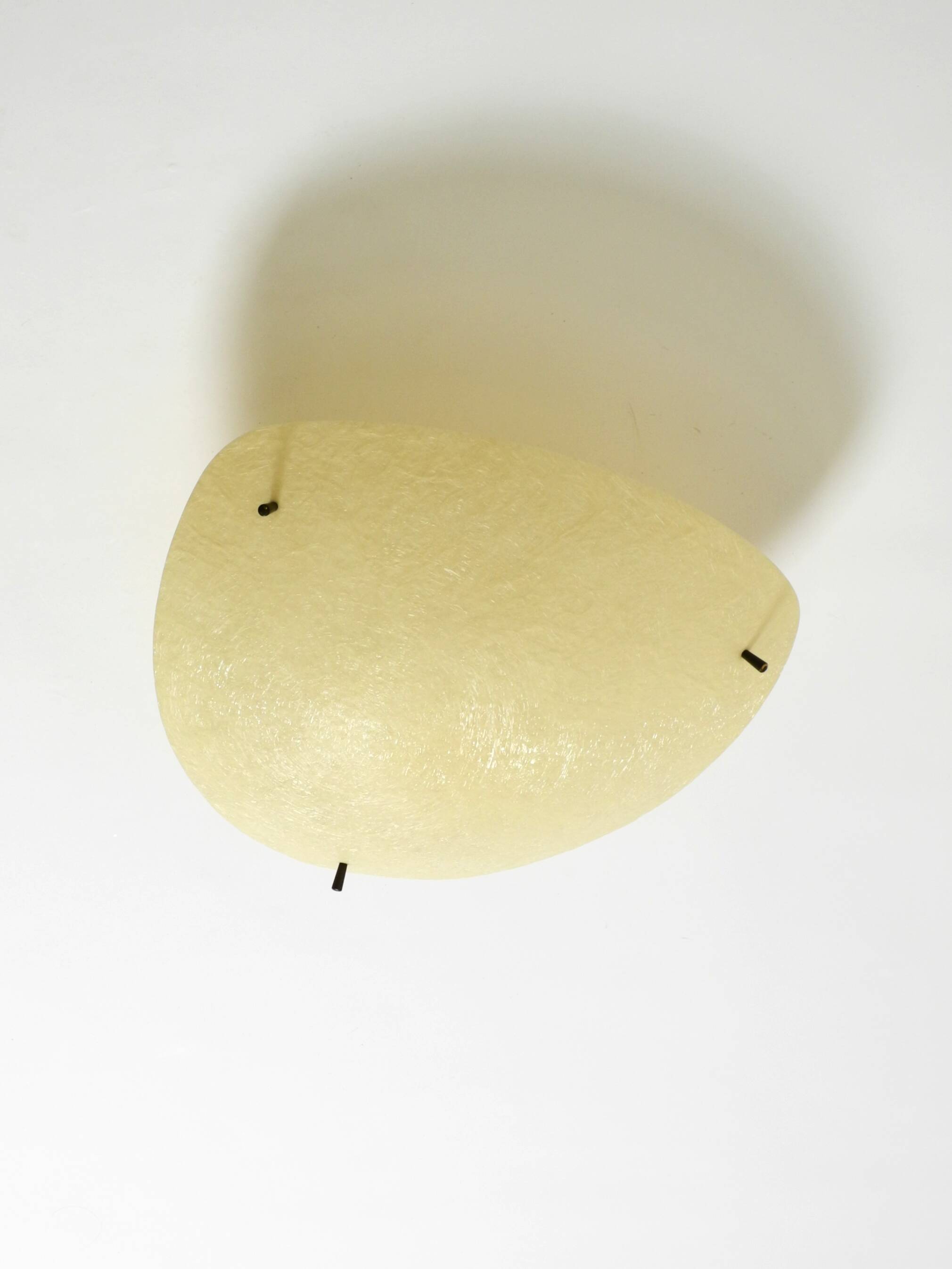 Beautiful, rare mid-century modern fiberglass ceiling lamp