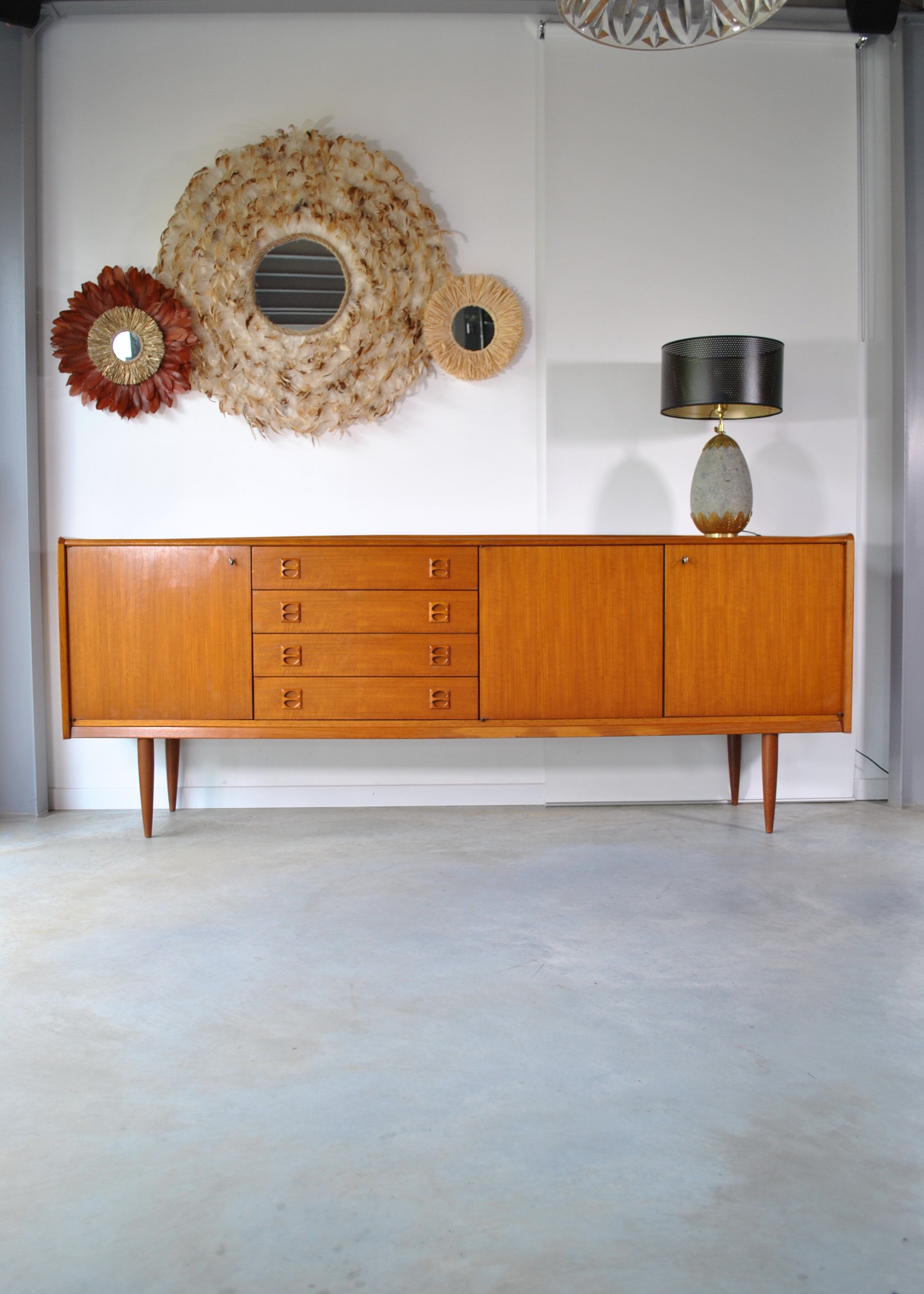 Scandinavian teak row 1970