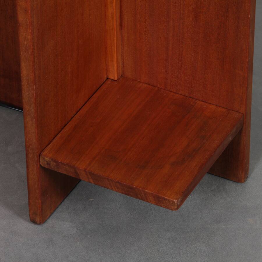 Modernist wooden floor lamp, 1930-40