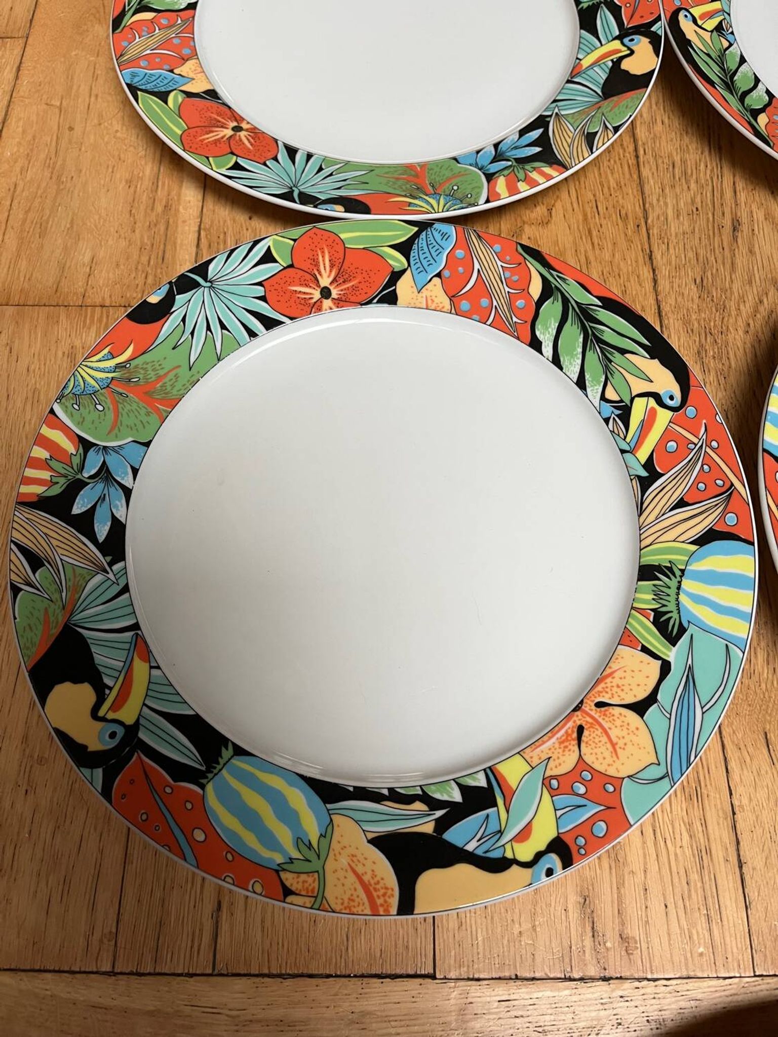 5 assiettes Pillivuyt « Toucan”