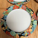5 Pillivuyt "Toucan" plates