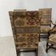 Paire de fauteuils de style Louis XIII a haut dossiers plats XX siècle