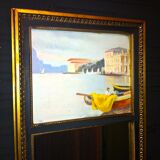 Trumeau painting venise mirror style 19th