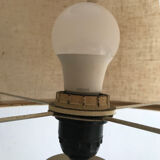 Matte metal and chrome lamp from the 1970s