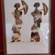 Set of 2 butterfly wing paintings