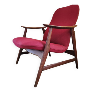 Fauteuil scandinave en - teck
