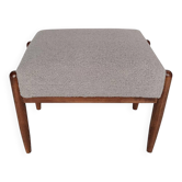 Vintage camel boucle stool, Edmund Homa, Europe, 1960s