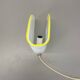 Minimalist White and Yellow Murano Glass Table Lamp by De Majo, Italy 1970s