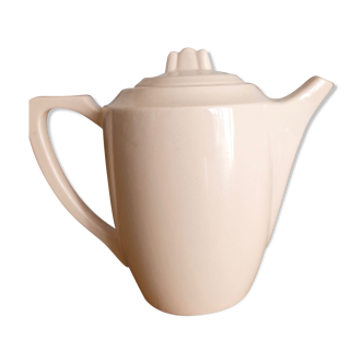 Théière rose poudré Art Deco Digoin & Sarreguemines