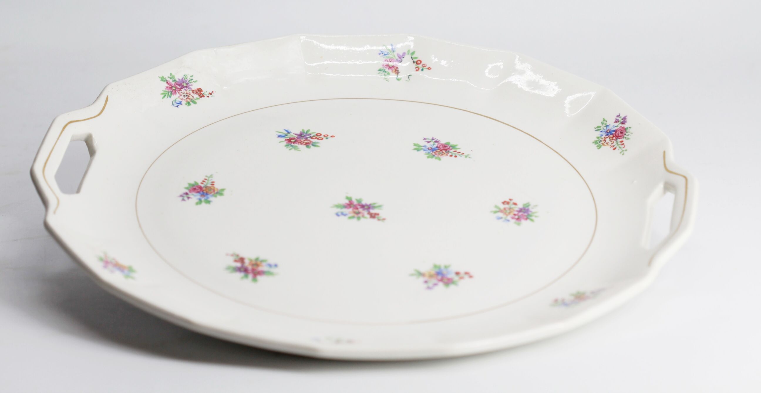 Dish small flowers porcelor ceranord