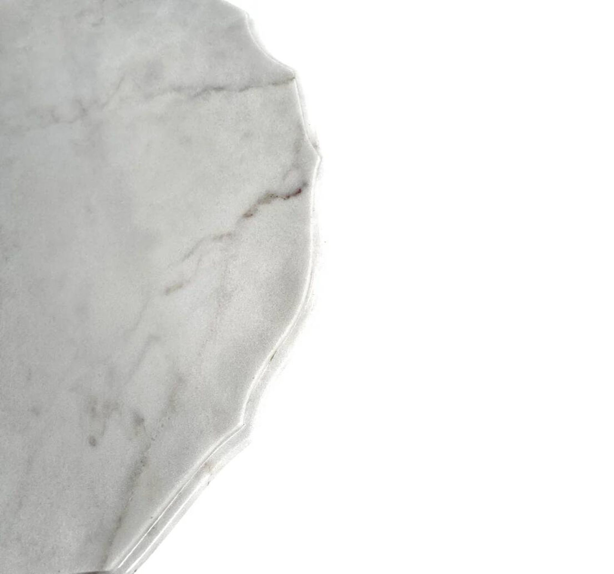 White drapery marble Italy / Neo Classic side / coffee table