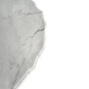 White drapery marble Italy / Neo Classic side / coffee table