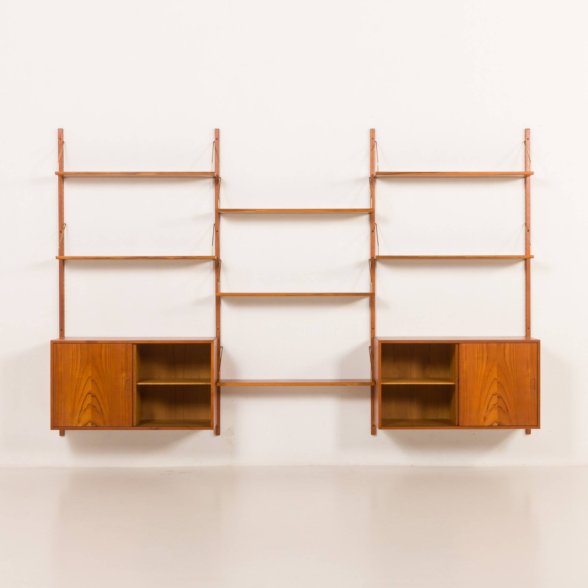Hansen and Guldborg teak wall unit, HG furniture, 1960s