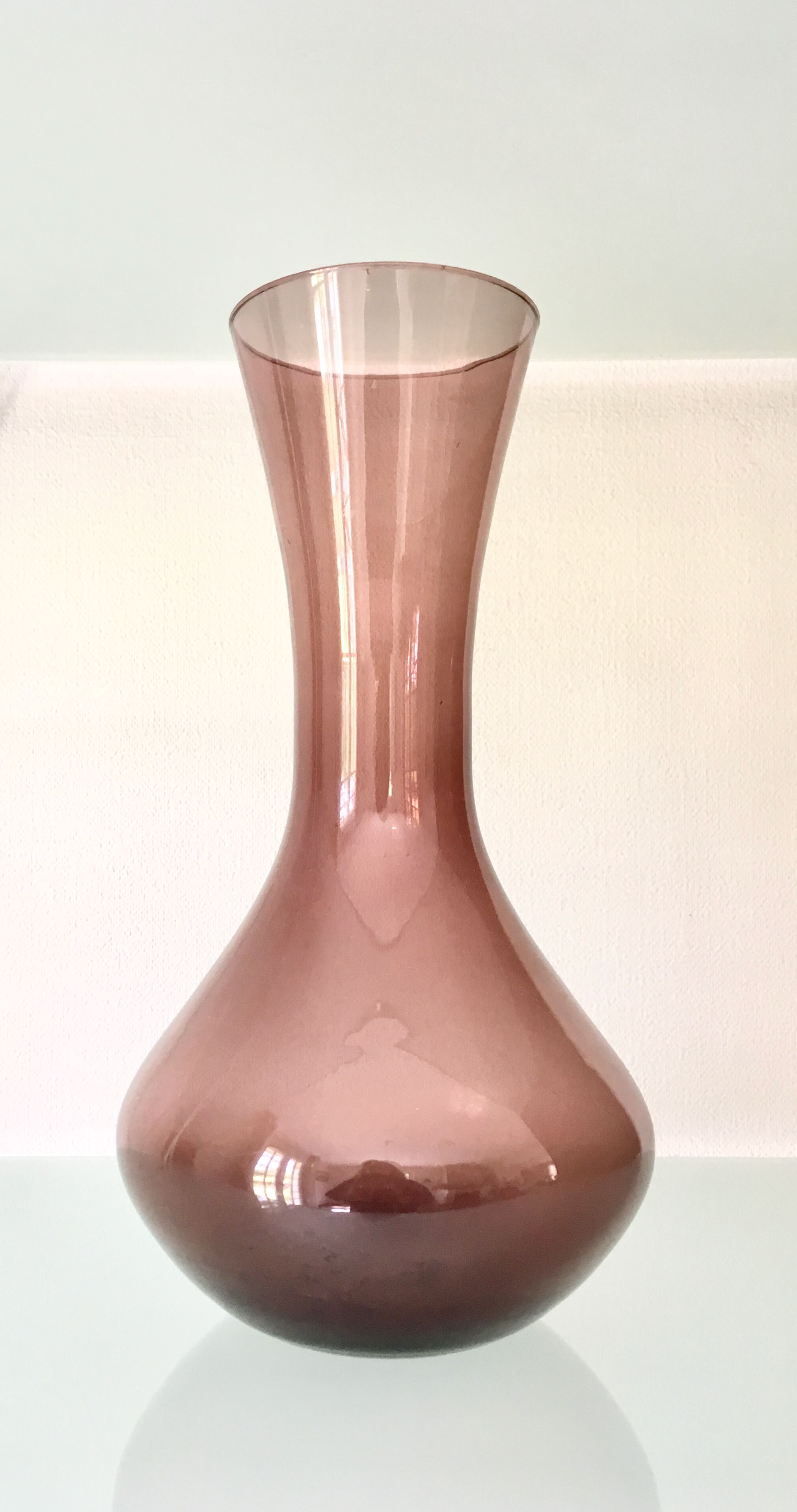 Vase bruyère en verre soufflé