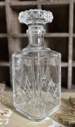 Crystal whiskey decanter