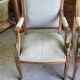 Paire de fauteuils en noyer style Empire retour d'Égypte