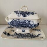 Antique set of rectangular dish and soup tureen – Mouzin-Lecat & Cie