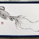 Original print of a squid, framed painting