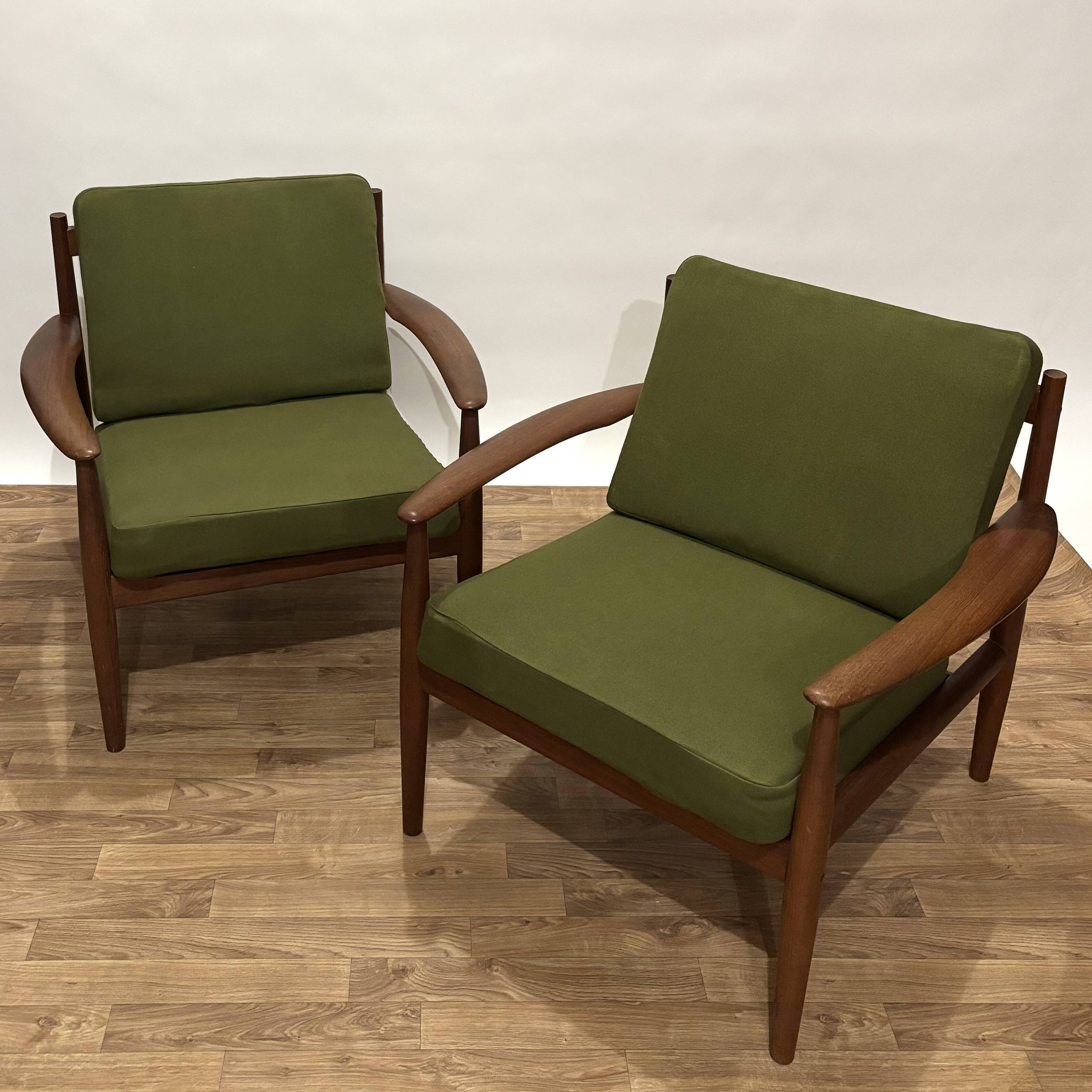 Pair of Grete Jalk armchairs for France & Son