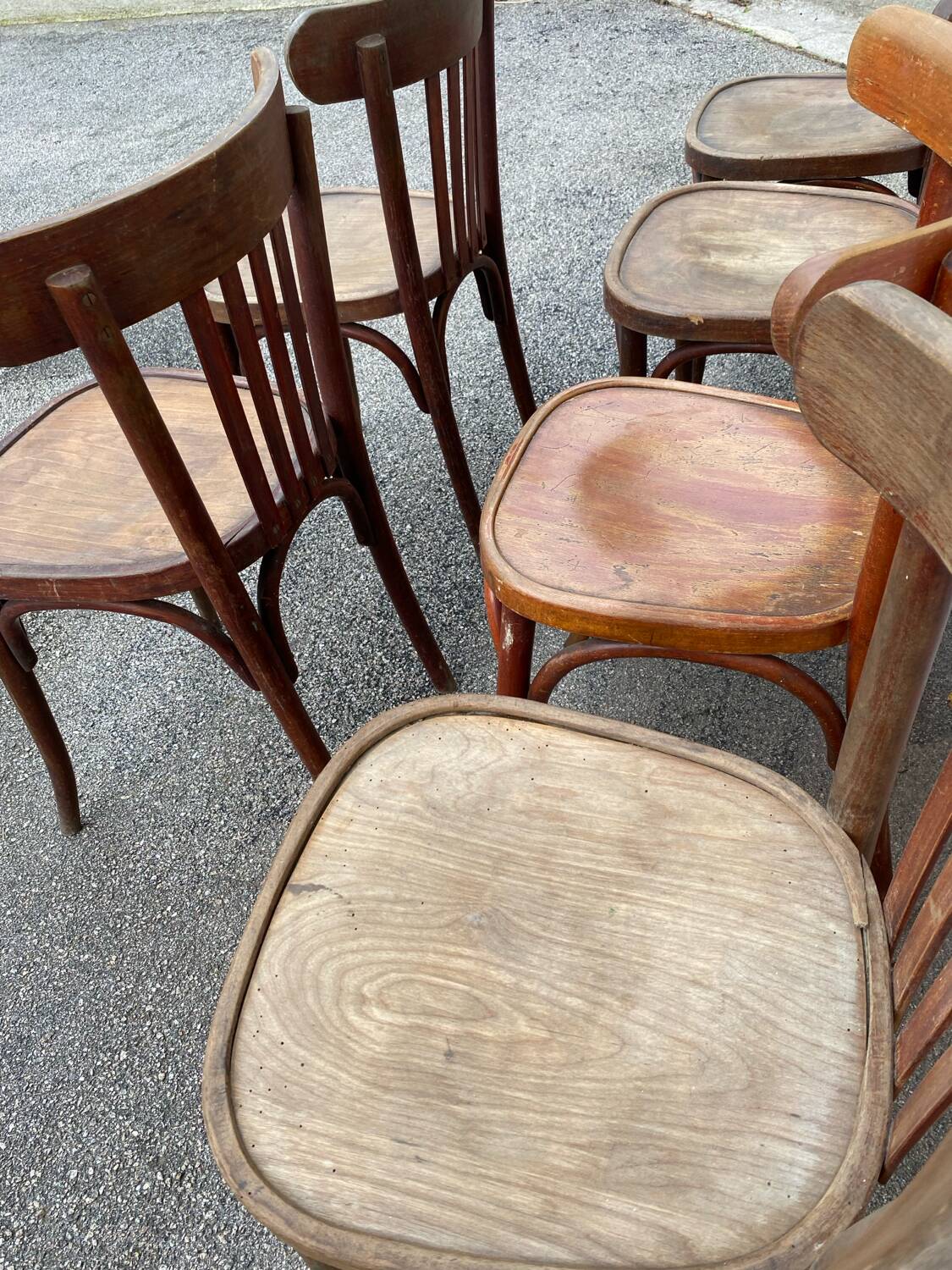 Set of 6 bistro chairs